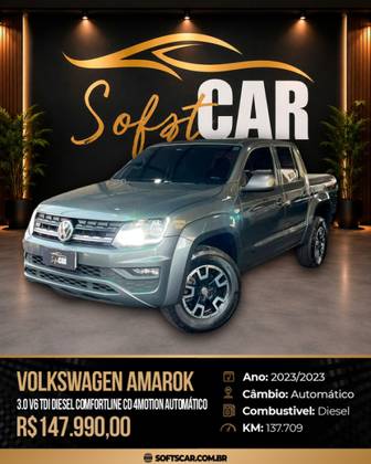 VOLKSWAGEN AMAROK 3.0 V6 TDI DIESEL COMFORTLINE CD 4MOTION AUTOMÁTICO VOLKSWAGEN AMAROK 3.0 V6 TDI DIESEL COMFORTLINE CD 4MOTION AUTOMÁTICO